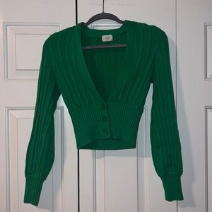 Aritzia Wilfred Plunge Front Cardigan